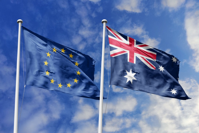 EUとオーストラリアは中国への依存を減らすための大規模な貿易協定を締結