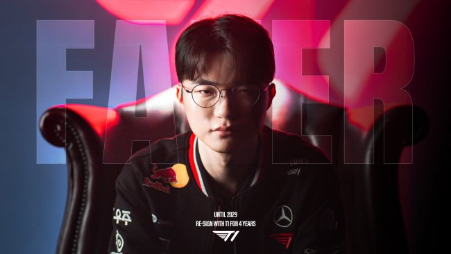 9月セール)　T1 FAKER 2022 T1 CON 無敵艦隊 ジャケット FakerがT1に複数年契約を延長 - League of Legends - Gamereactor