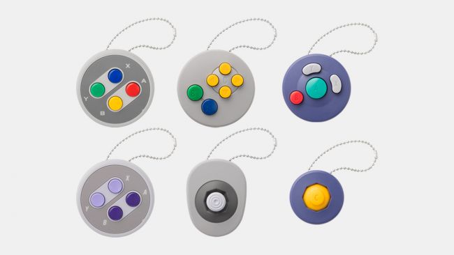 新しいニンテンドーガチャマシンは、実際の交換部品として機能するコントローラーパーツのキーホルダーを販売しています
