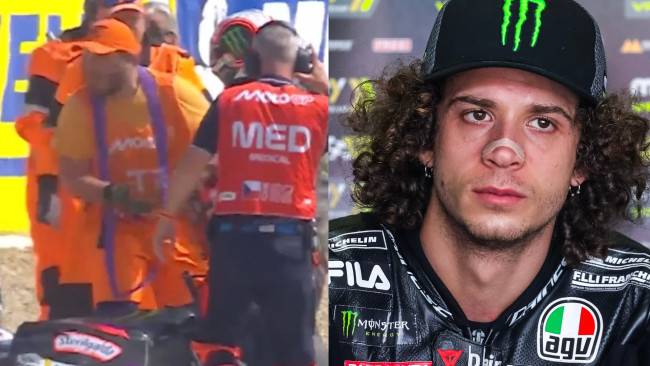 MotoGPリーダーのマルコ・ベッツェッキが、失格となった攻撃性に対して涙ながらにマーシャルに謝罪