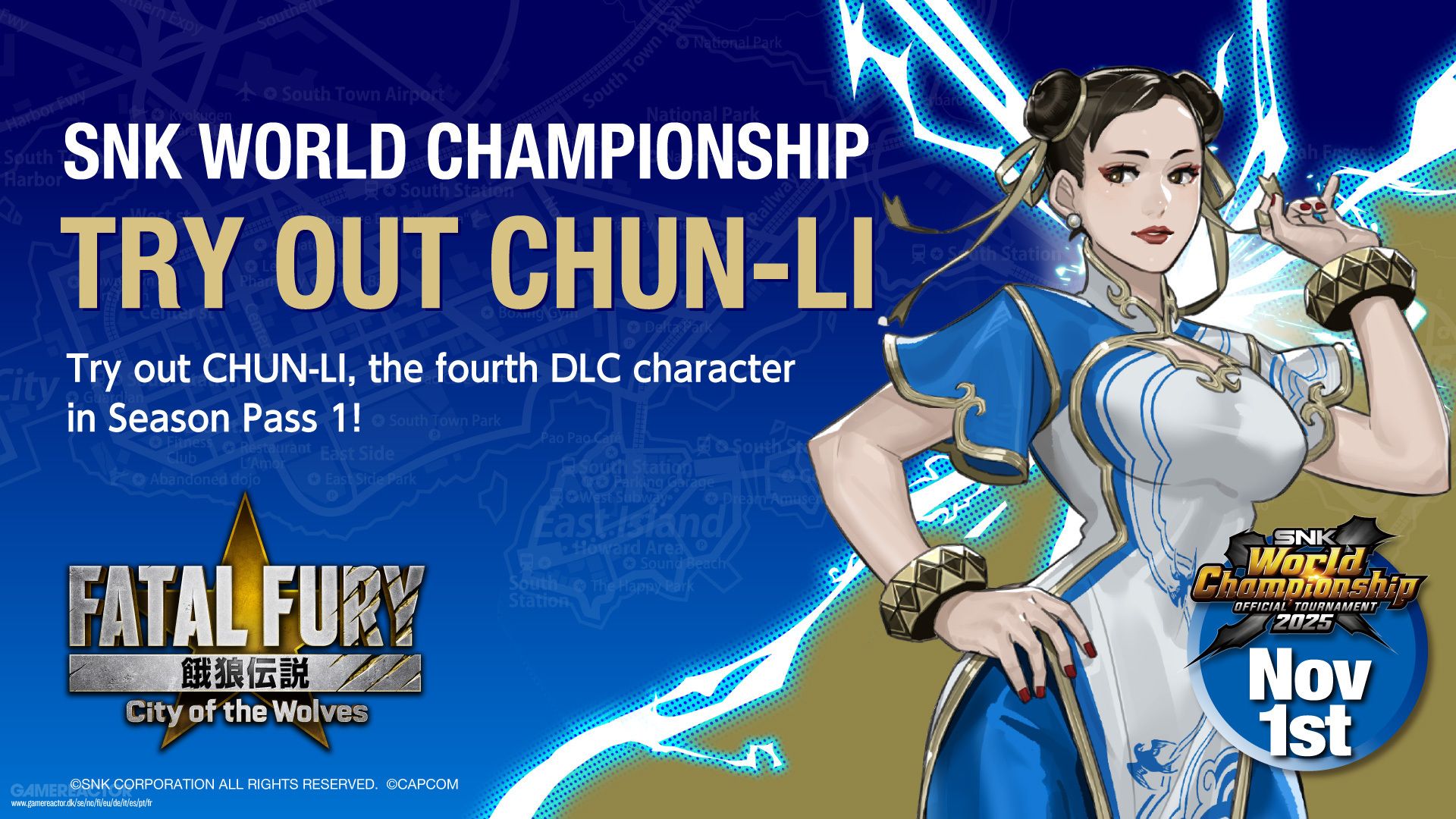 春麗は11月にFatal Fury: City of the Wolves でゲストファイター