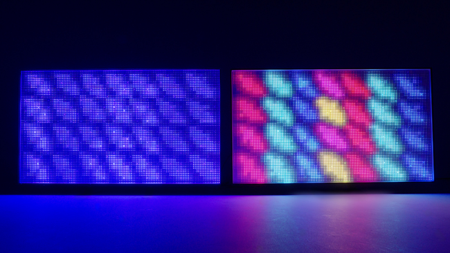 こちらがソニーの新しいTrue RGB Mini LEDテレビ技術です