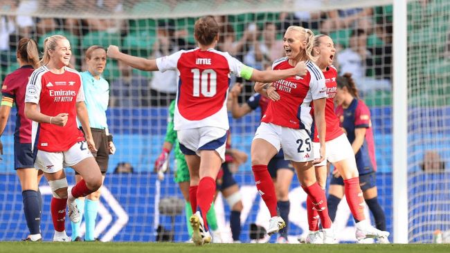 アーセナルがバルセロナを破り、女子チャンピオンズリーグで2度目の優勝を飾る