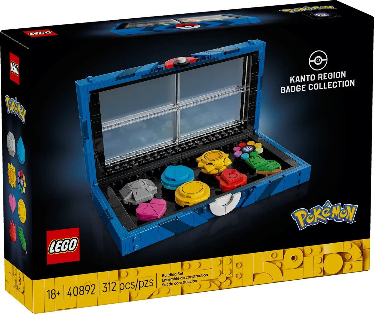 リークによると、ジムバッジコレクションとポケモンセンターのレゴ