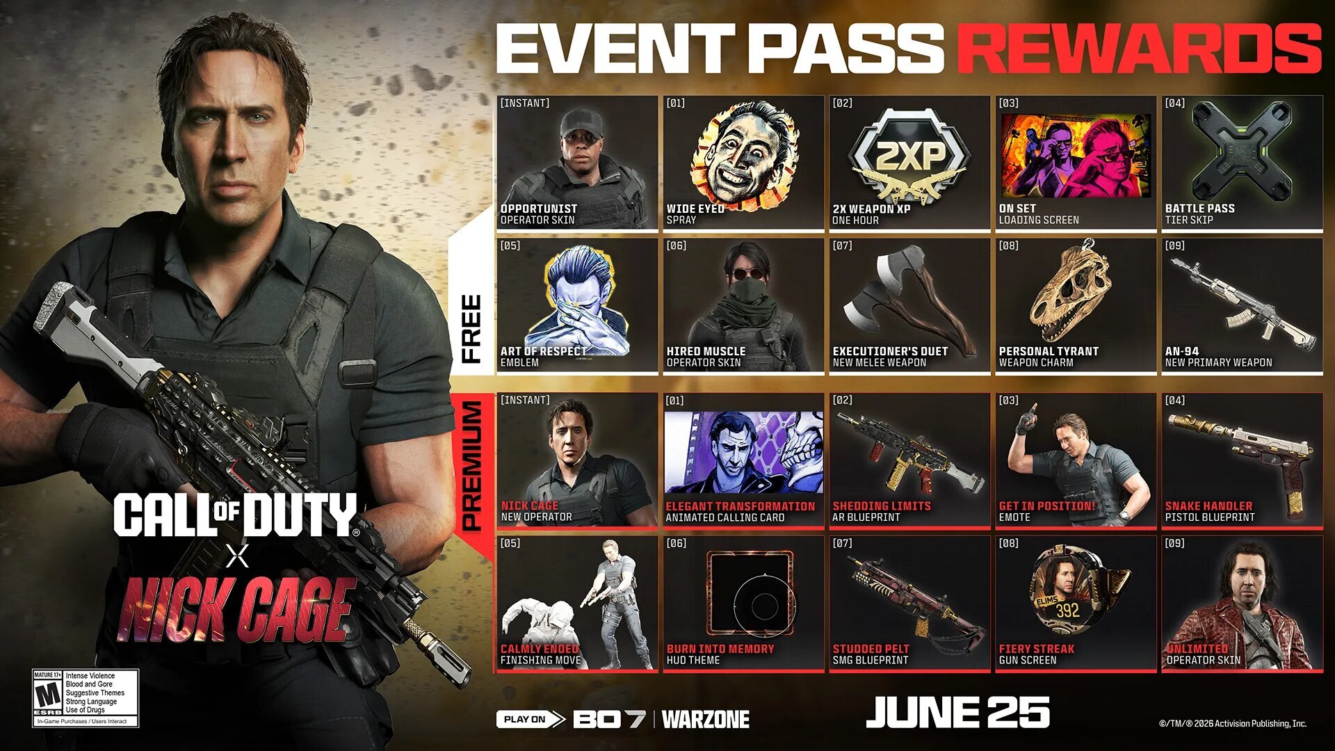 ニック・ケイジはCall of Duty: Black Ops 7 でOperator として登場し