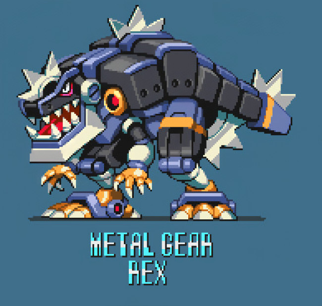 これがメタルギアのキャラクターたちがロックマンXのボスとして見せた