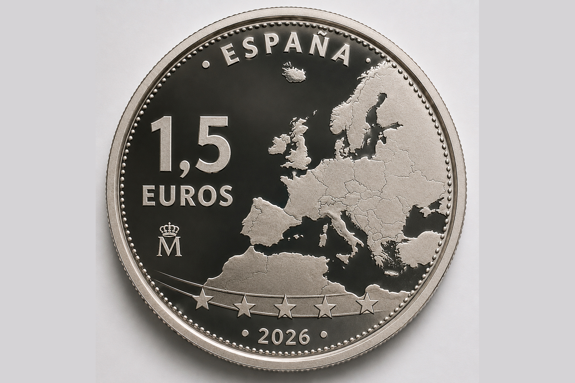 ヨーロッパのある国では公式の1.5ユーロ硬貨が発行されますが、そこに