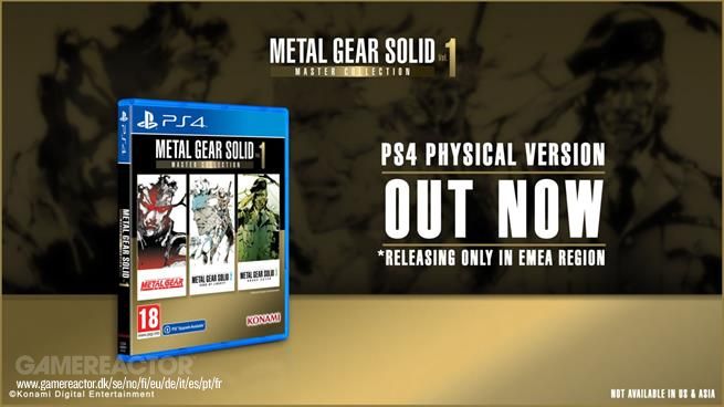 Metal Gear Solid: Master Collection Vol. 1 が PS4 でパッケージ版に登場
