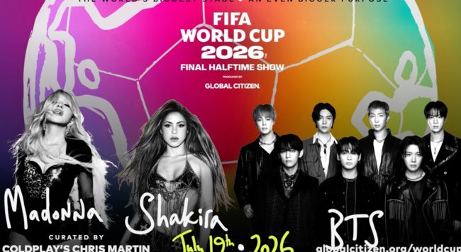 シャキーラ、マドンナ、BTSは7月19日のワールドカップ決勝ハーフタイムショーの発表をしました