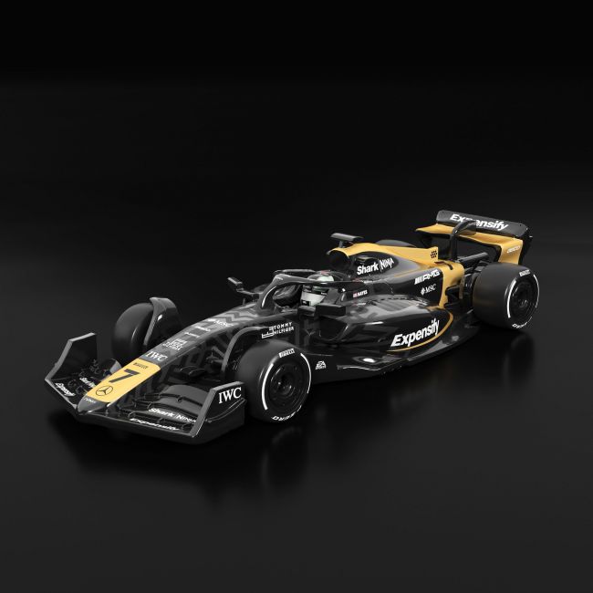 マテルは、ブラッド・ピットのAPXGP F1 車の1:64スケールモデルを提供