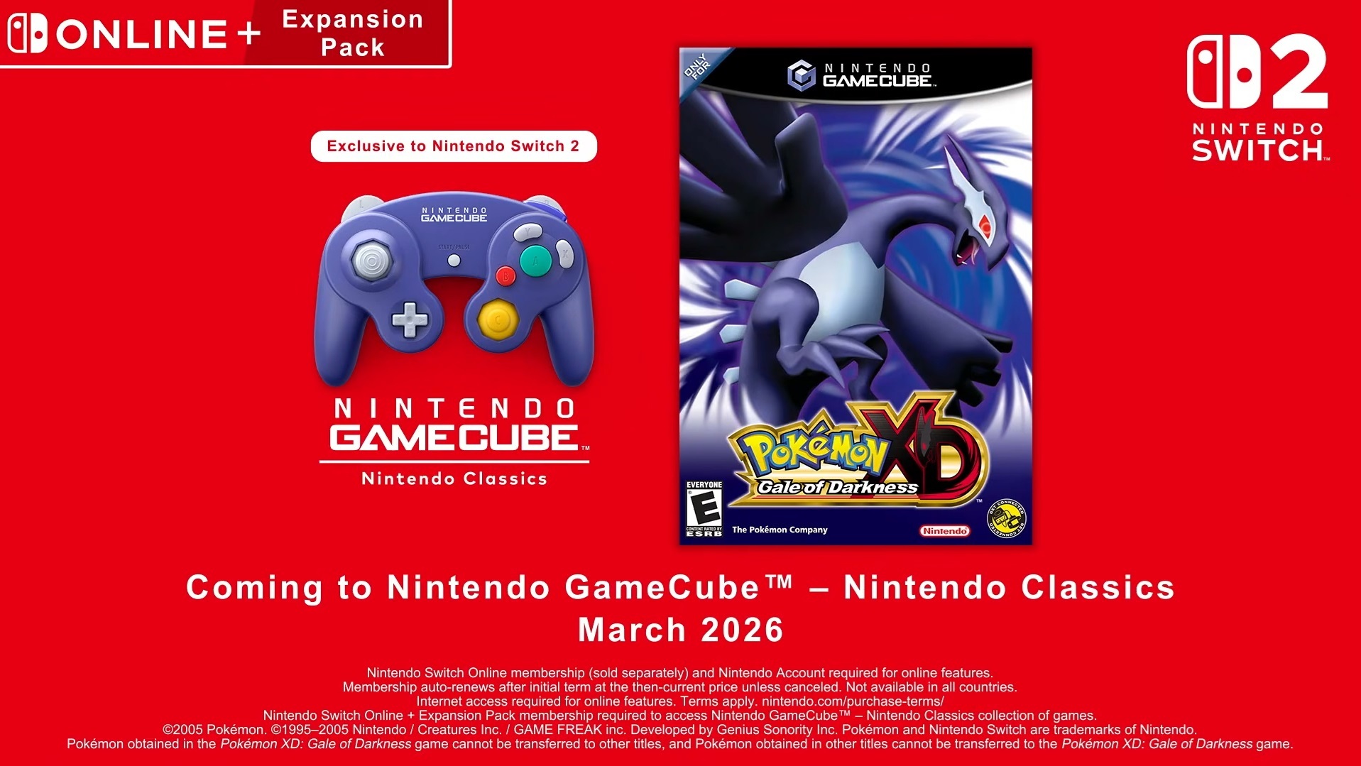 ポケモンXD:闇の炎が来月Nintendo Switch Onlineで登場します