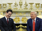 トランプ大統領、韓国大統領と会談、金正恩氏との会談に言及