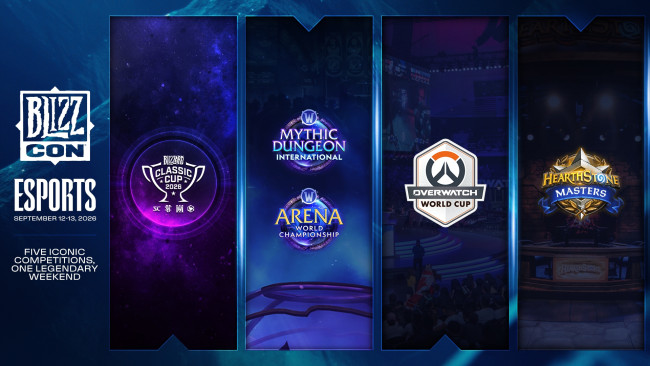 BlizzCon 2026では、5つの主要なeスポーツ大会が開催されます