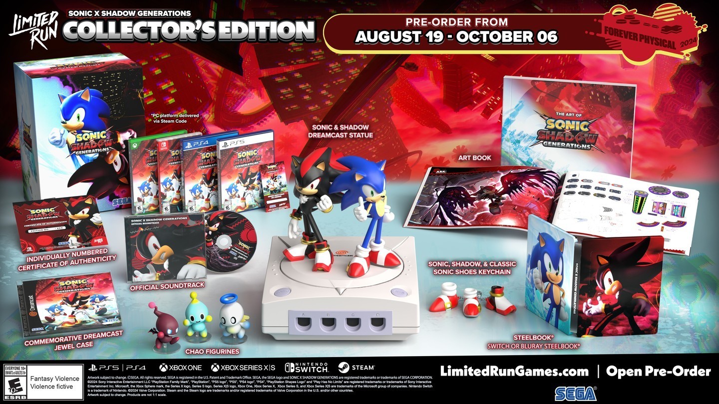 栄光のコレクターズエディションを手に入れるためのSonic X Shadow