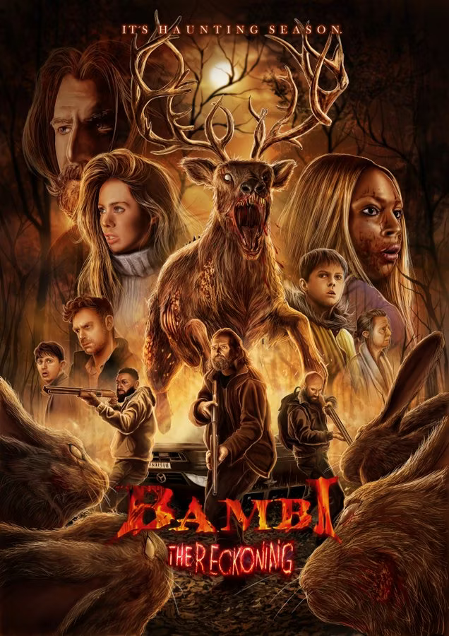 バンビはBambi: The Reckoning のポスターで赤を見ます