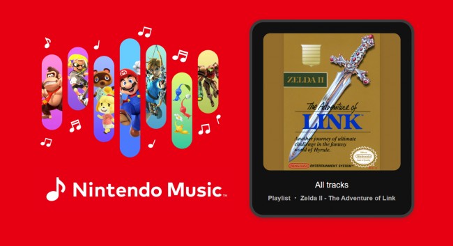 リンクの第2弾ゼルダアドベンチャーがNintendo Musicに登場