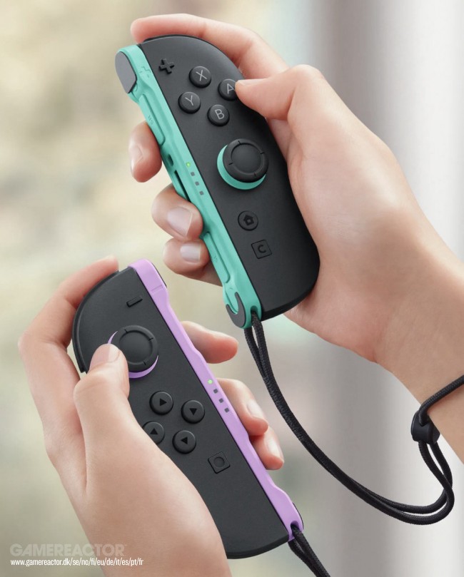 任天堂はSwitch 2向けにライトパープル(L)とライトグリーン(R)のJoy-Con 2コントローラーを導入