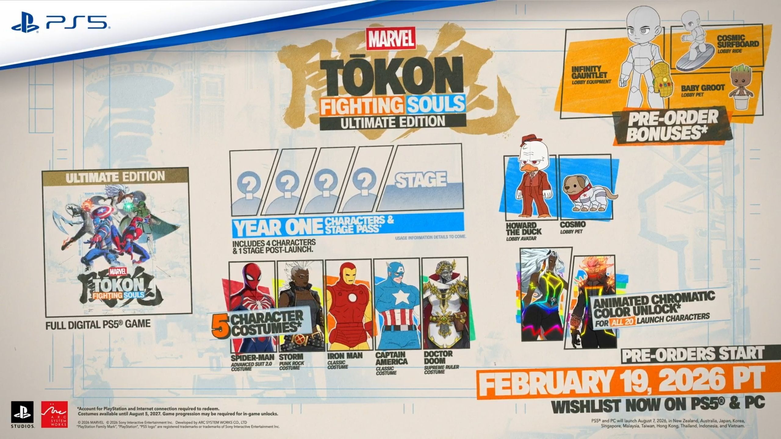 Marvel Tokon: Fighting Souls 8月に打ち上げられます