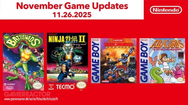 『キッド・イカロス』『忍者龍剣伝』『バトルトード』がNintendo Switch Onlineに登場します