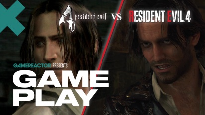 Resident Evil 4 Remake vs Original ゲームプレイの比較 - Leon & Luis Sera がキャビンを守る